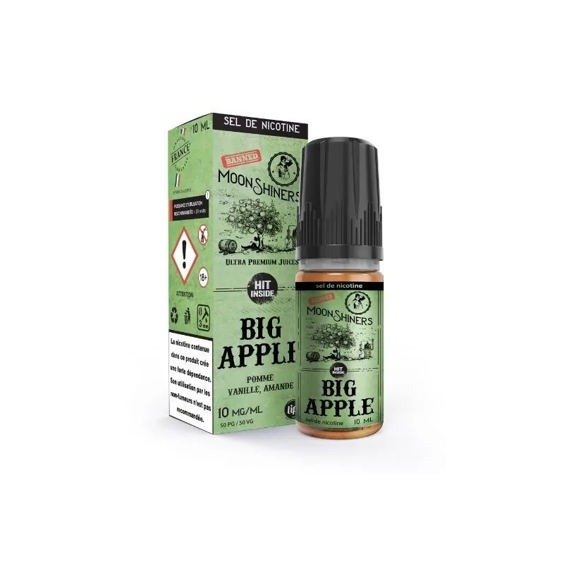 Big Apple 10ml Sels de Nicotine MoonShiners - Le French Liquide