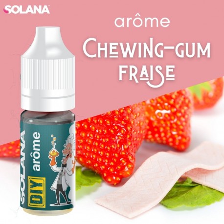 Concentré Chewing gum Fraise 10ml - Solana