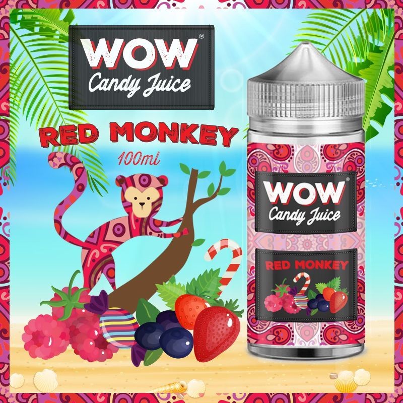 Red Monkey Fresh 100ml Candy Juice - Made in Vape