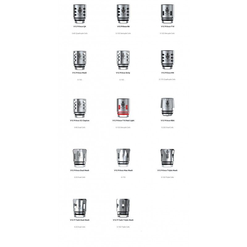 Résistances TFV12 Prince - Smok