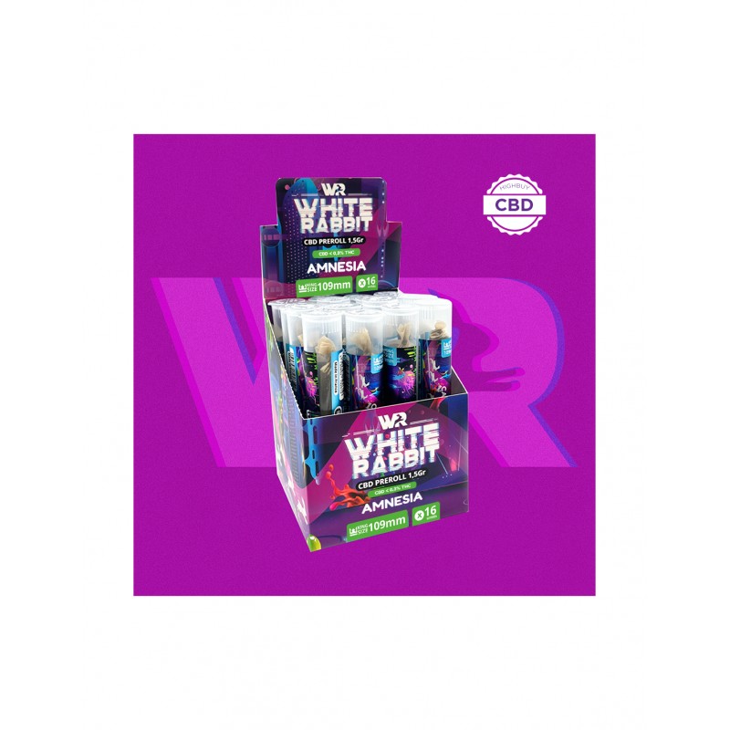 PRE-ROLL CBD- Amnesia- WHITE RABBIT