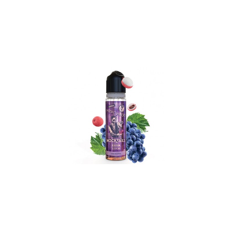 Mocktail Litchi Raisin  - Moonshiners 50ml- Le French Liquide