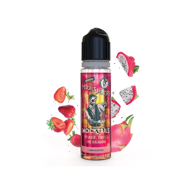 Mocktail Fraise Fruit du Dragon  - Moonshiners 50ml- Le French Liquide