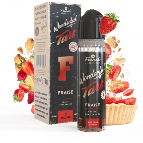 Fraise Wonderful Tart 60 ml avec booster - Le French Liquide