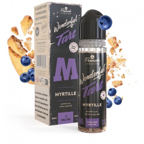 Myrtille Wonderful Tart 60 ml avec booster - Le French Liquide