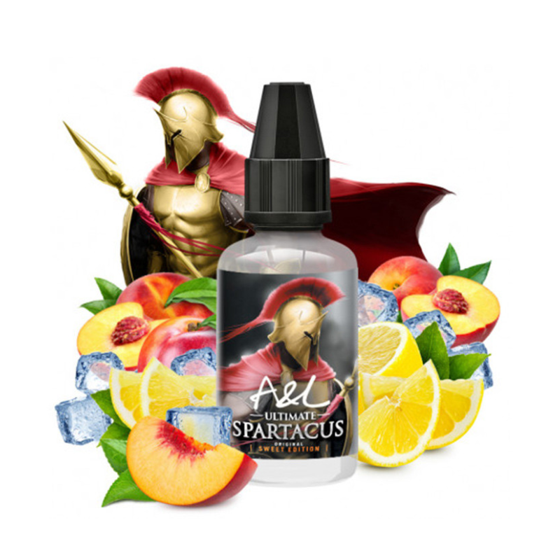 Concentré Spartacus 30ml Sweet Edition Ultimate A&L gout nectarine, citron et frais.