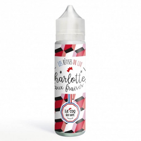 Charlotte aux fraises 50ml - Les Bêtises Du Coq - Le Coq Qui Vape