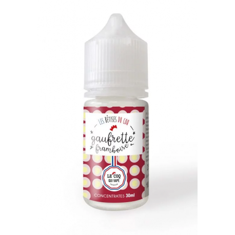 Concentré Gaufrette Framboise 30ml - Les Bêtises du Coq