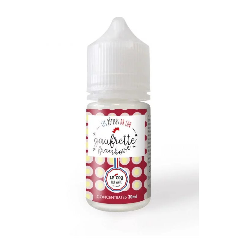 Concentré Gaufrette Framboise 30ml - Les Bêtises du Coq